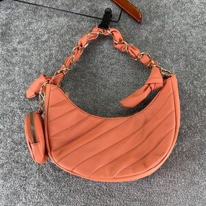 NWT Kayla & Ava Orange Satchel Shoulder Handbag Purse Coin Bag Pouch Boho